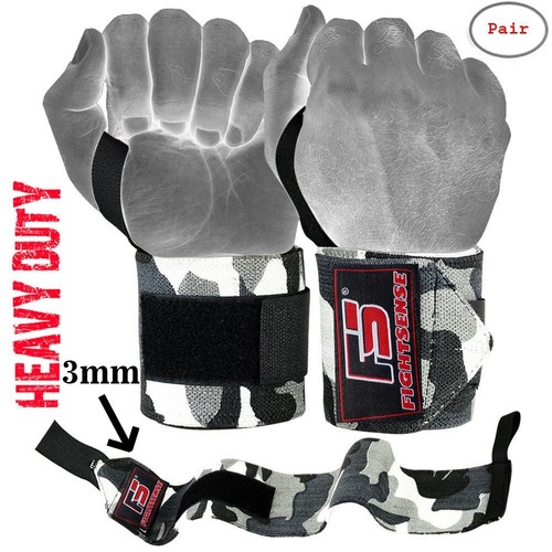 CROSSFIT Gym WEIGHT LIFTING Wrist Wraps LIFTING STRAPS for POWER LIFTING Support - Afbeelding 116 van 156