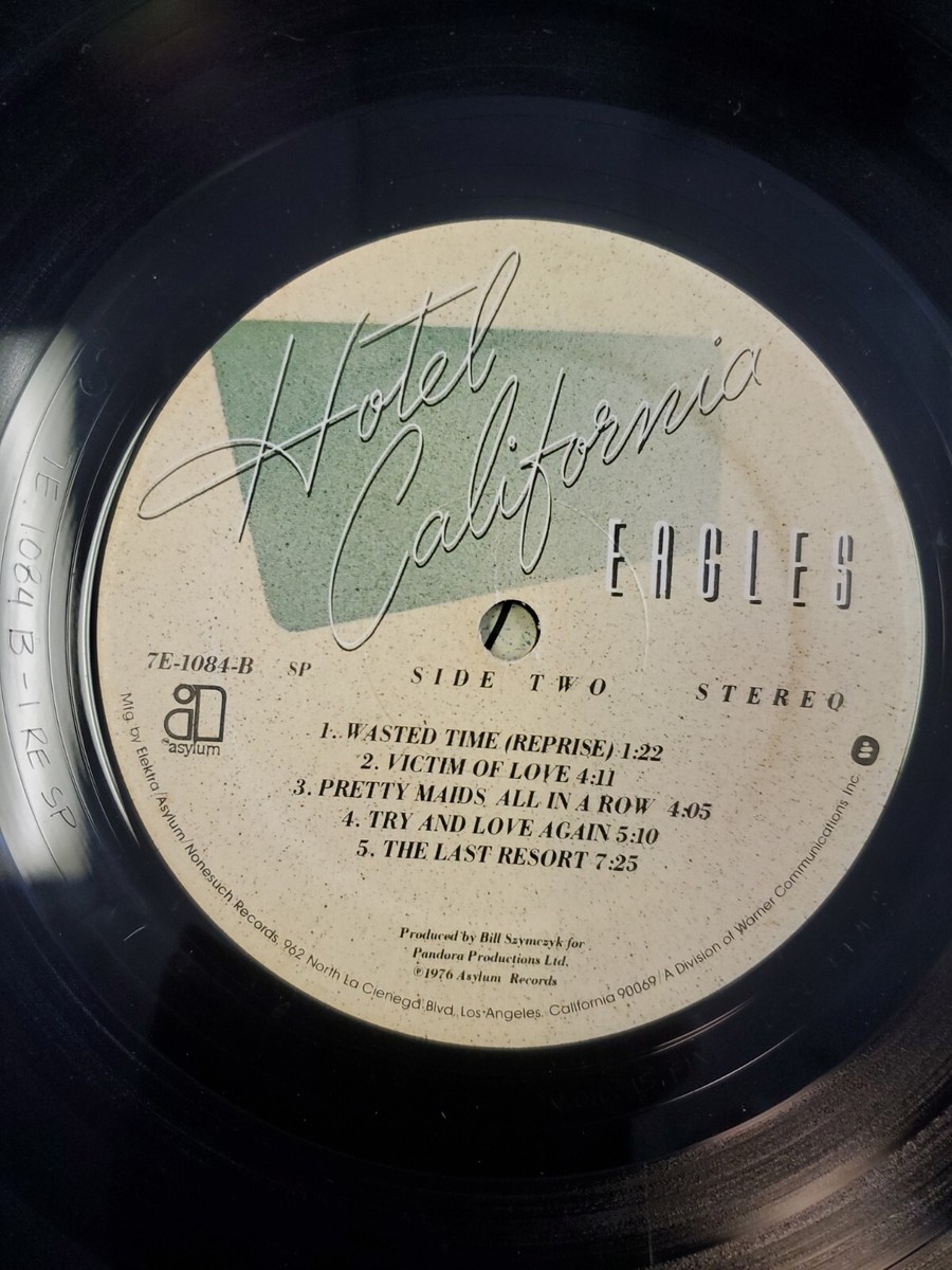 EAGLES Hotel California ASYLUM LP VG+ gatefold | eBay