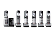 Panasonic 6 Handset Answering System with Smart Call Blocker & Talking Caller ID
