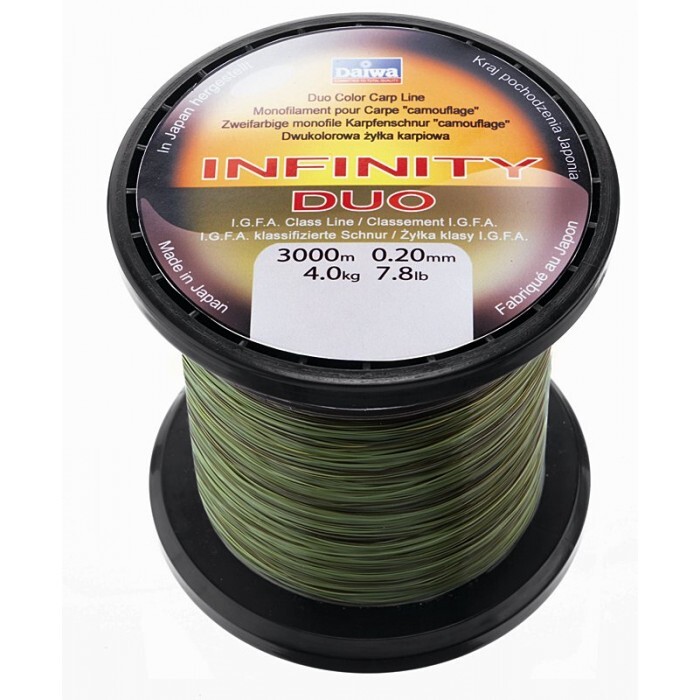 Монофильный карповый шнур Daiwa Infinity Duo Carp 036мм 107кг 3000 м 10690₽