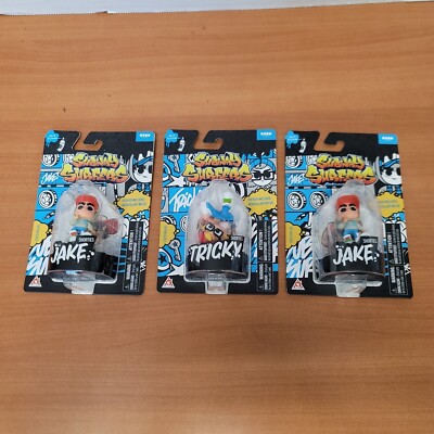 Subway Surfers Figure - Shorties 2-JAKE 1-TRICKY- Lot Of 3