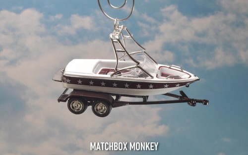 Waterski Wakesurf Boat Christmas Ornament Mastercraft Moomba Supra Water Ski - Picture 8 of 15