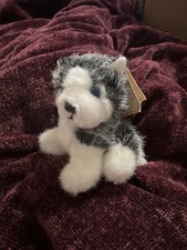 VTG Russ Plush BLIZZARD Realistic Husky Puppy Dog Blue Eyes Stuffed Animal Toy