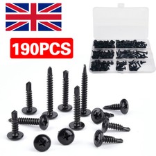 Black Self Drilling Wafer Head Screws Steel Self Tapping Screws for Metal Sheets