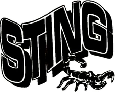 Vinyl Sticker - Black Sting Scorpion Logo Rock Music Band RUB-ON Decal New 17076