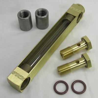 Full Fu* BRASS Motorcycle Gas Tank Fuel Gauge Oil Bag ...