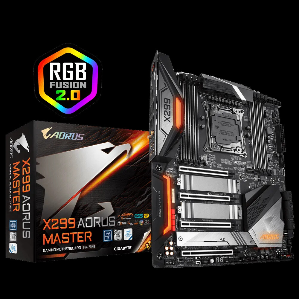 GIGABYTE X299X Intel Motherboard AORUS MASTER LGA 2066 PCI-E