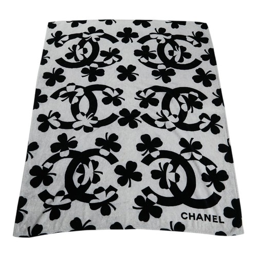 CHANEL COCO Mark Clover Four-leaf Motif Beach towels, towel blankets【Used】