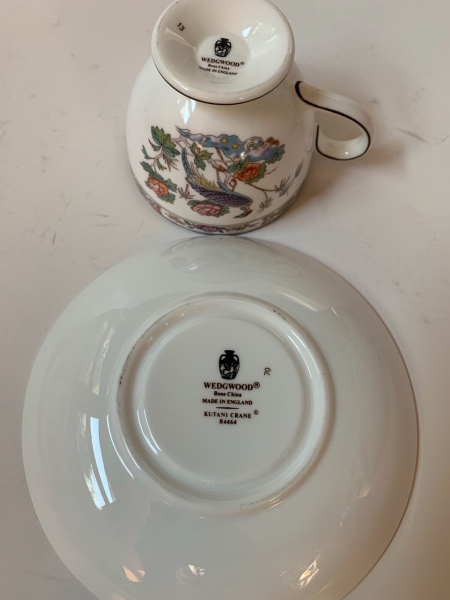 2 Sets Vintage Wedgwood Kutani Crane bone china cup and saucer | eBay