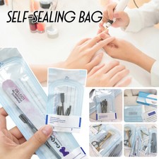 200pcs/box Nail Art Empty Sterilizing Bags Disposable Self-Sealing Pouches Bag.