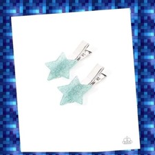 Paparazzi SPARKLY STAR CHART blue HAIR CLIP