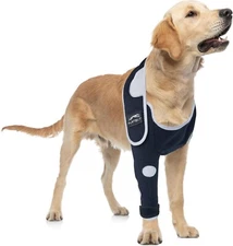Furtent Dog Recovery Suit After Surgery Reflective Sleeve Brace, Right Leg, L
