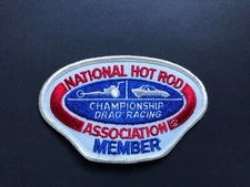 Vintage National Hot Rod Association Member Patch