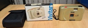 VIVITAR IC 101 PANORAMA 35MM CAMERA W/ ORIGINAL BOX AND CASE