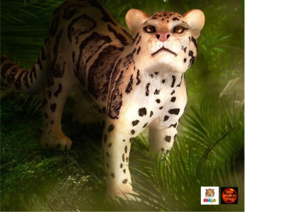 Clouded Leopard Toy Model Animal Figure by Mojo 387172 Cake Topper New