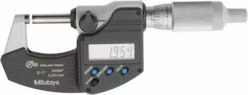 Mitutoyo 0 to 1" IP65 Carbide Standard Electronic Outside Micrometer 0.000050...