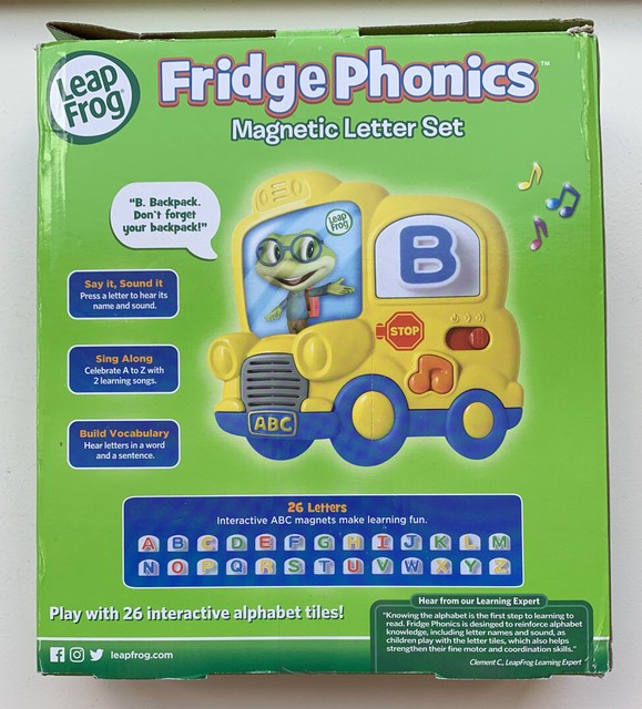leapfrog tad's fridge phonics magnetic letter set toy