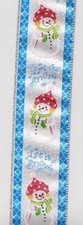 Snowman Let it Snow Wired Ribbon