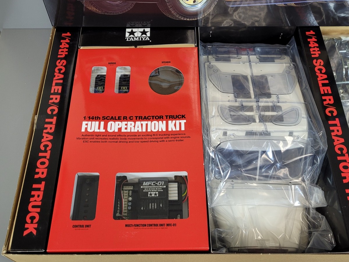 New Tamiya 1/14 RC Freightliner Cascadia +Full Operation MFC-01