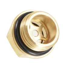 Oil Liquid Level Gauge Sight Glass G1/2 Male Threaded Brass Compressor , Yellow