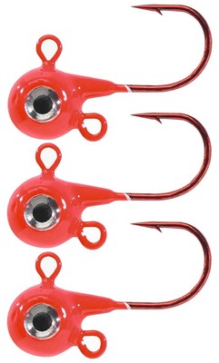 Balzer Shirasu Hot Balls - 3 Fireball Jighaken, Angelhaken, Raubfischhaken