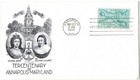 5 '49 FDCs MN Territory Cent., Washington & Lee U.,  Annapolis, 6c Airmail (2) # — photo 3