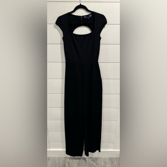 Ralph Lauren Collection Purple Label black cap sleeve sweater jumpsuit image 7