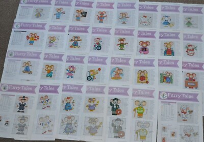 Pelry Tales Mäuse Maus Designs Kreuzstich Diagramm Dropdown-Menü