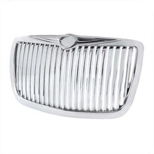 Fits 05-09 CHRYSLER 300 300CPiece Chrome Vertical Grille
