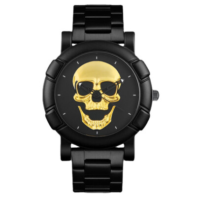 Armbanduhr Skull Totenkopf Gold Steampunk Gotik