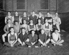 High School Basketball Team Shot 1920s 8x10 Reprint Of Old Photo
