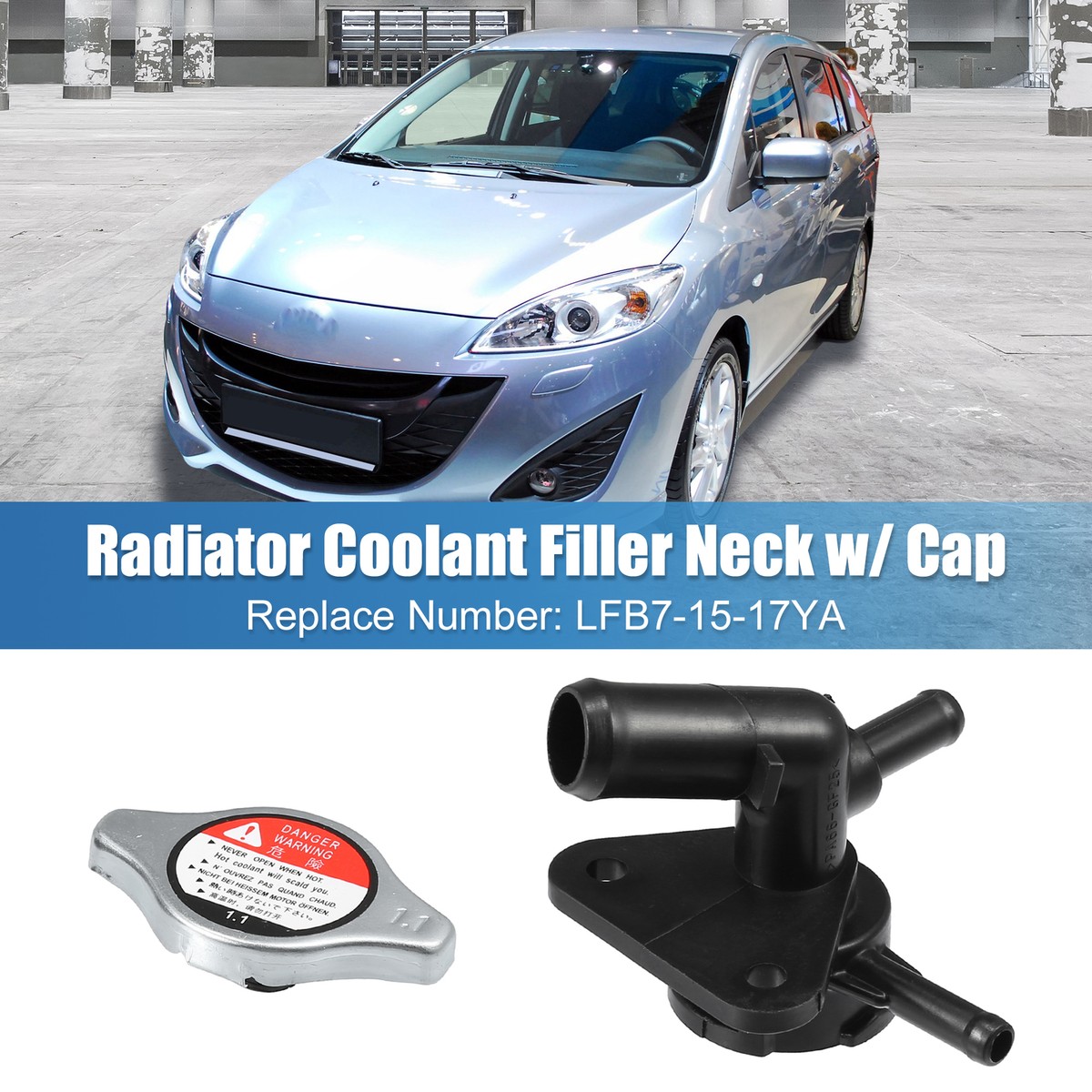 No.LFB71517YA Engine Radiator Coolant Filler Neck for Mazda 5 2.3L