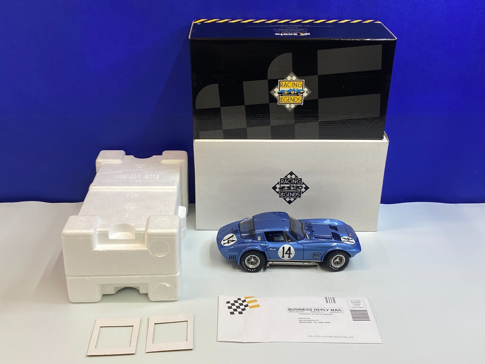 EXOTO 1/18 RACING LEGENDS 1964 GRAND SPORT COUPE CORVETTE #14 YENKO