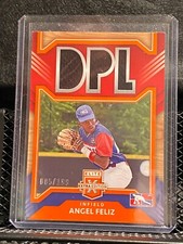 Angel Feliz 2022 Elite Extra Orange DPL Material - Jersey #d/199 Nationals