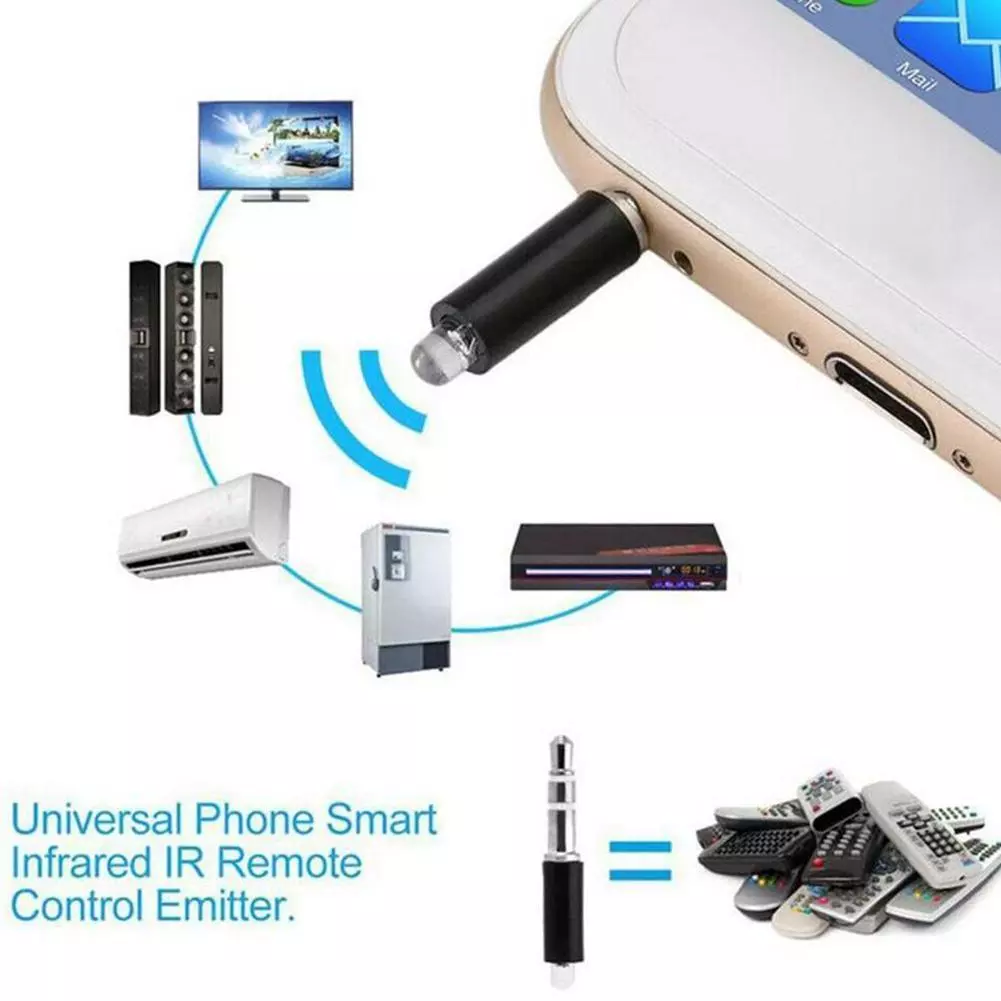 Universal 3.5Mm Wireless Infrared Transmitter Remote IR For Phone