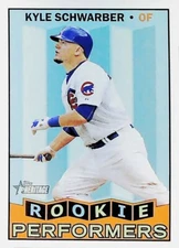 2016 Topps Heritage #RP-KS Kyle Schwarber ROOKIE PERFORMERS RC Chicago Cubs