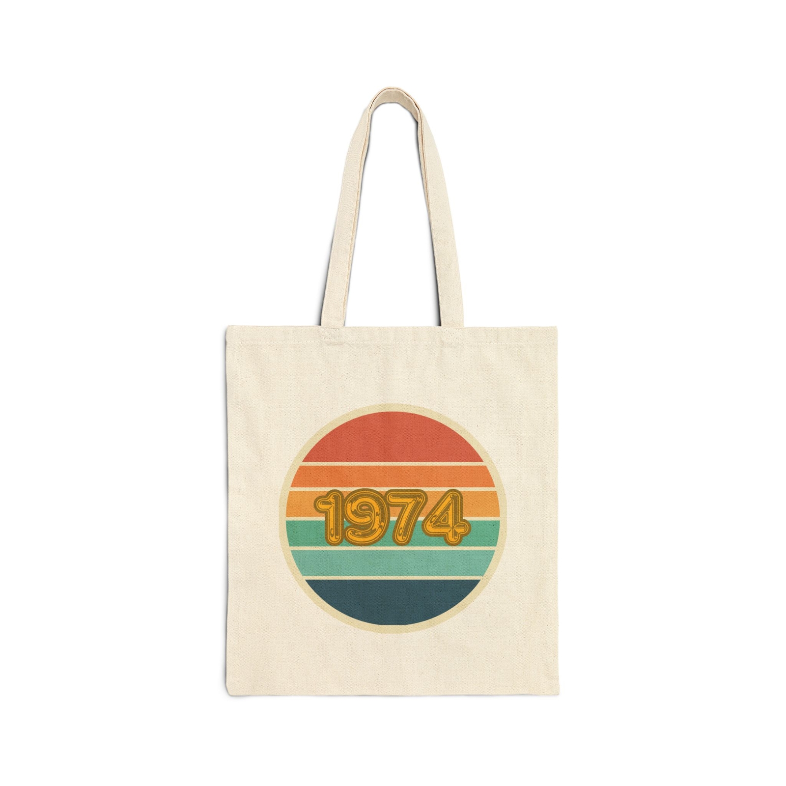 2024 50th Birthday Cotton Canvas Tote Bag - Bolsa de Algodón para Cumpleaños 50
