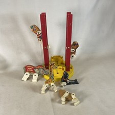Vintage Fisher Price Junior Circus Set 11 Pieces   Incomplete  