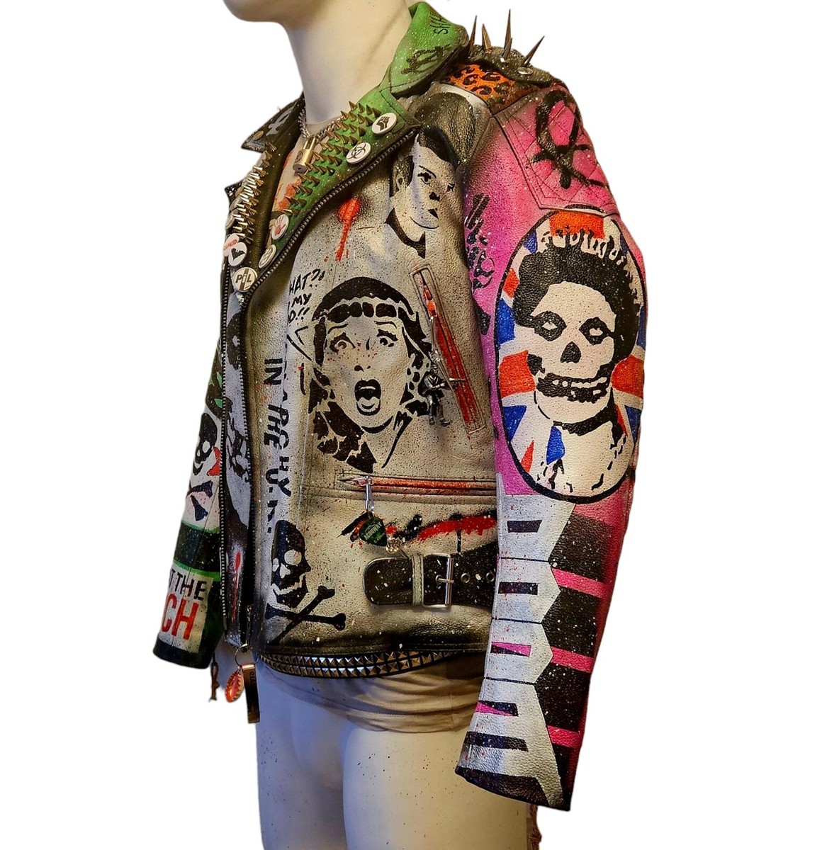 ジャケット・アウター 70s Hand painted Leather Jacket $_12.JPG?set_id=880000500F