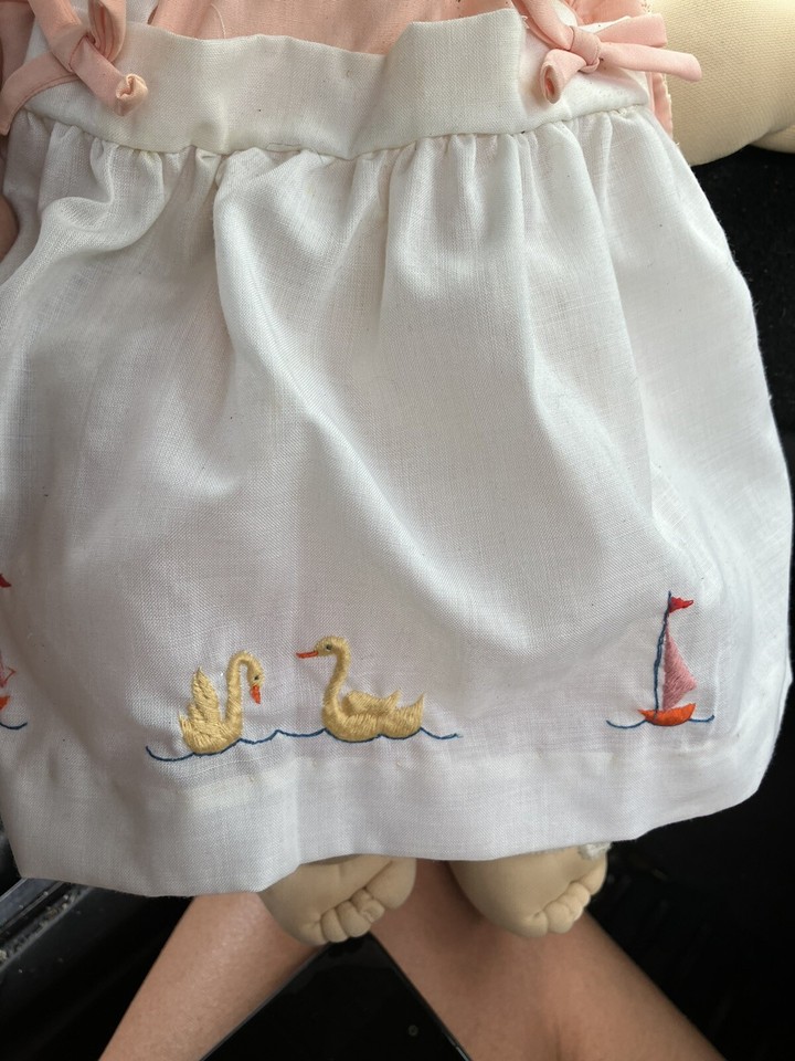 Cabbage Patch Kids Doll Red Orange Hair Braided Pigtails One Dimple