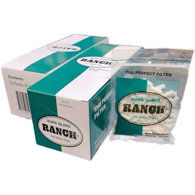 24 X Ranch SUPA SLIMS Filters, 130 Filters Per Bag, FREE SHIPPING - image 1 of 4