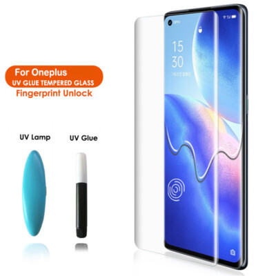 Nano Liquid UV Glue Tempered Glass For OnePlus 9 Pro 8 Pro 11R 7 Pro Ace 2 13 12