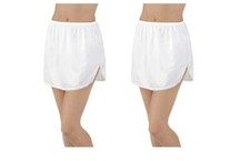 Vanity Fair Women's 2 Pack 360  Half Slip 11760 White Small 20"