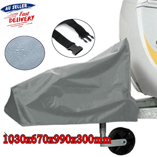 600D Oxford Caravan RV Tongue Draw Bar Camper Horse Trailer Tow Ball Hitch Cover - Picture 2 of 10