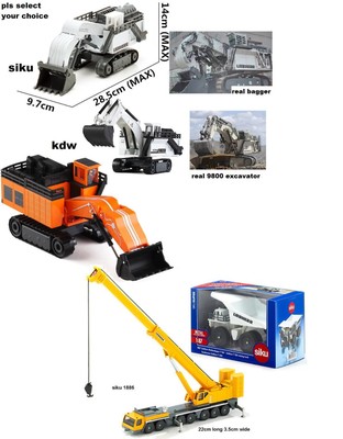 1/87 SIKU 1798 liebherr r9800 mining bagger KDW excavator / SHOVEL CRANE DIECAST