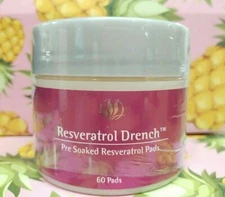 Serious Skin Care RESVERATROL DRENCH PADS Antioxidants Anti-Aging Facial 60 ct!!