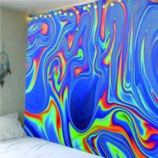 Colorful Painting Spring 3D Wall Hang Cloth Tapestry Fabric Decorations Decor