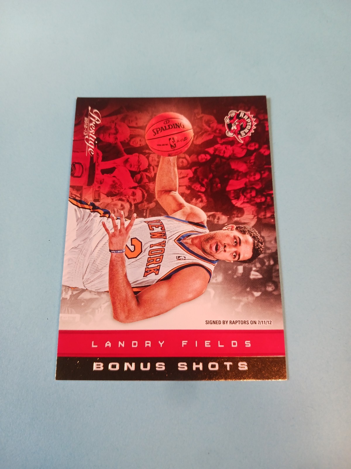 Landry Fields 2012-13 Panini Prestige #46 Bonus Shots Gold /249 Toronto Raptors