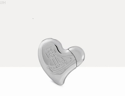 Vivienne Westwood Orb Heart Gas Lighter Silver Electronic New in