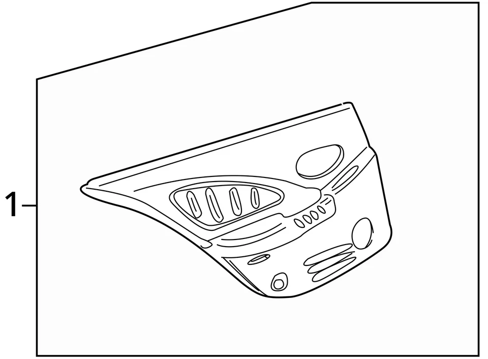 SE ADAPTA A PONTIAC BONNEVILLE 2003-2004 MOLDURA 89039645 - NUEVO OEM 89039645 Foto 3 de 3